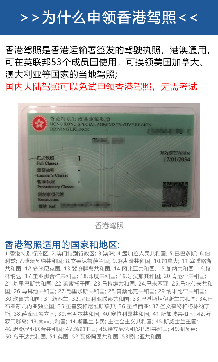 香港驾照申请