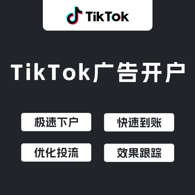 TikTok广告开户服务 TikTok广告开户服务